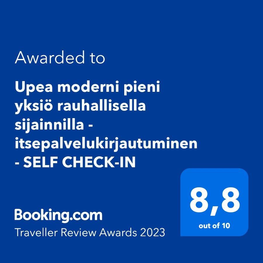 Upea Moderni Pieni Yksioe Rauhallisella Sijainnilla - Itsepalvelukirjautuminen - Self Check-In ヴァーサ エクステリア 写真